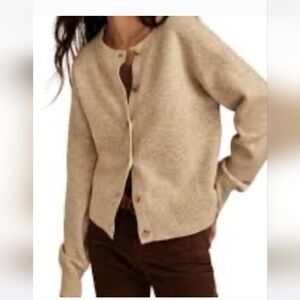 By The River Elegant Beige/Cream Cardigan NWT. Size L